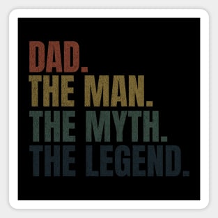 Retro coloured Dad the Legend Magnet